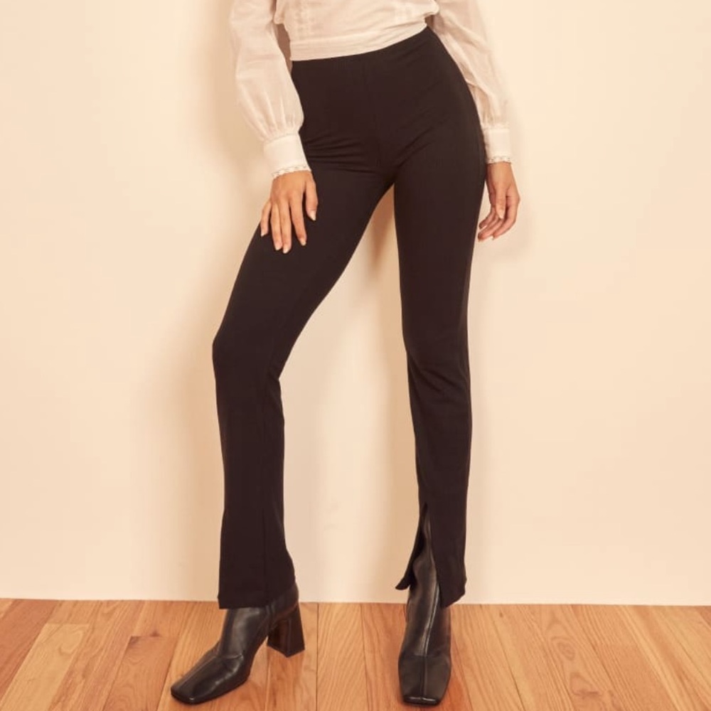 Reformation Leia slit hem pants